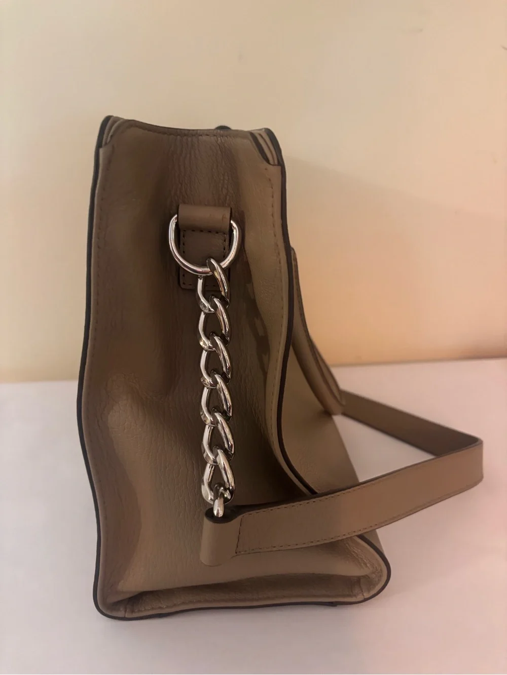 Michael Kors Taupe Leather Bag - Like New